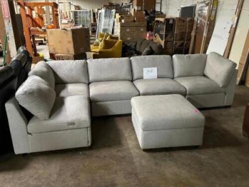 POWER RECLINING SOFA WITH OTTOMAN