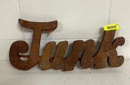 20" X 9" JUNK SIGN, METAL