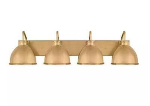 Tallulah 30 in. 4-Light Gold Bathroom Vanity Light