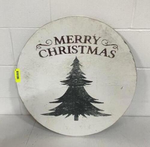 24" MERRY CHRISTMAS SIGN, METAL