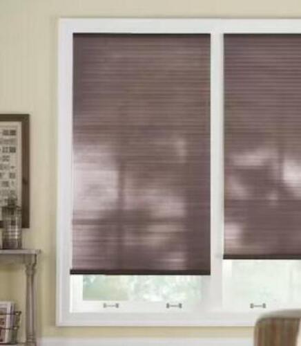 Chocolate Cordless Light Filtering Cellular Shades for Windows - 48 in. W x 48 in. L (Actual Size 47.75 in. W x 48 in.L)