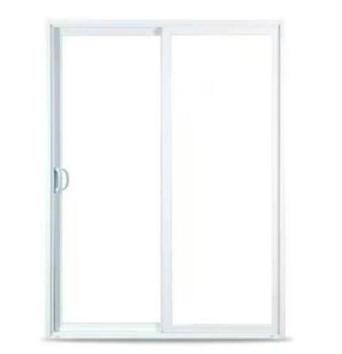 (2) - 60 in. x 80 in. 50 Series White Sliding Vinyl Patio Door Moving Panel, Universal Handing