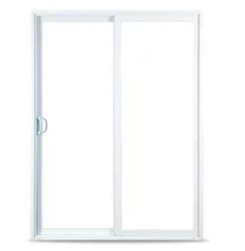 (2) - 60 in. x 80 in. 50 Series White Sliding Vinyl Patio Door Moving Panel, Universal Handing