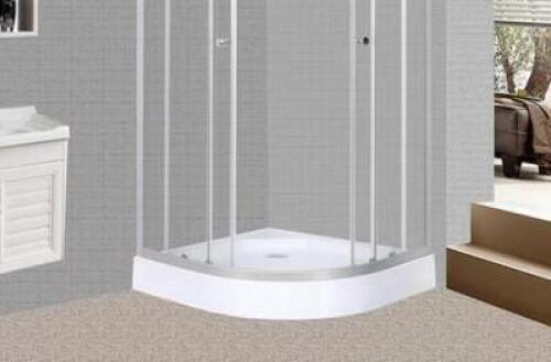 Essence 37-1/2 in. x 37-1/2 in. x 76 in. Corner Drain Round Corner Shower Pan