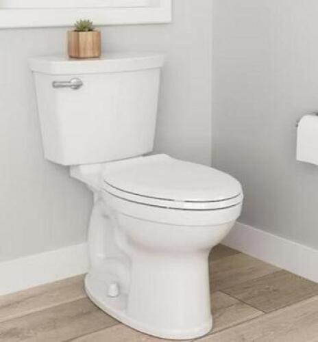 Champion Two-Piece 1.28 GPF Single Flush Elongated Chair Height Toilet with Slow-Close Seat in White