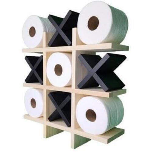 TIC TAK TOE TOILET PAPER HOLDER