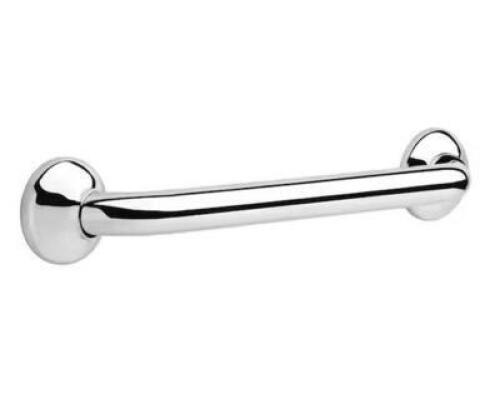 (2) - Lahara 16 in. x 1-1/4 in. Concealed Screw ADA-Compliant Decorative Grab Bar in Bright Stainless