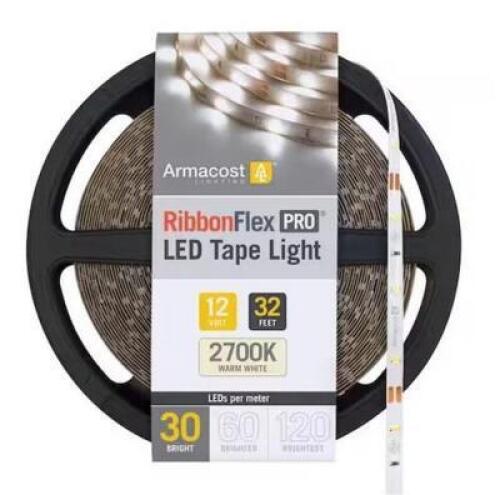 RibbonFlex Pro 32.8 ft. LED Tape Strip Light 30 LEDs/m Soft White (2700K)