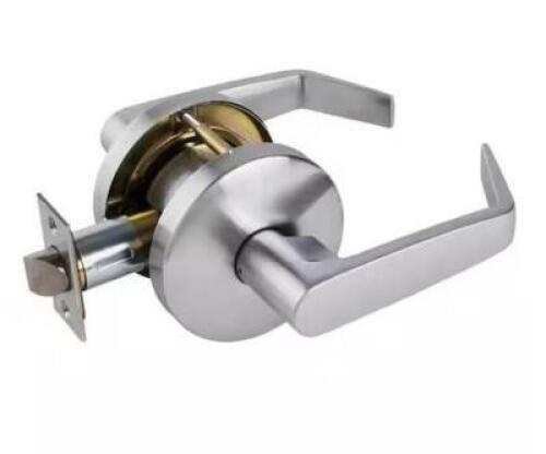 Heavy Duty Commercial Cylindrical Passage (Bed/Bath) Lever ADA UL 3-Hour Fire ANSI Grade 2 Satin Chrome
