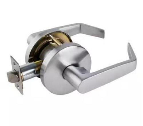Heavy Duty Commercial Cylindrical Passage (Bed/Bath) Lever ADA UL 3-Hour Fire ANSI Grade 2 Satin Chrome