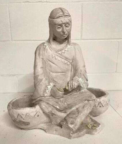 HANDMADE ORGINAL TERRA COTTA ART - 18" X 10" - VINTAGE