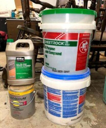 ASSORTED DRYWALL COMPOUND AND CLEANER