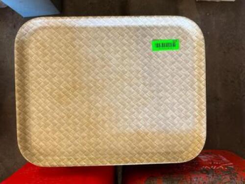 ASSORTED PLASTIC SERVING TRAYS