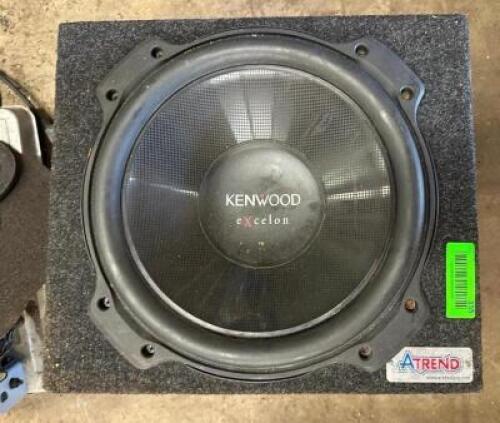KENWOOD EXCELON SUBWOOFER WITH ENCLOSURE