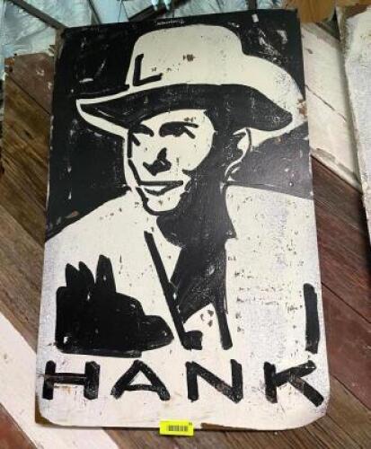 34" X 24" SHADOW ART DECORATION - HANK WILLIAMS