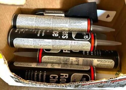 (5) TUBES OF PLASTIC ROOF CEMENT