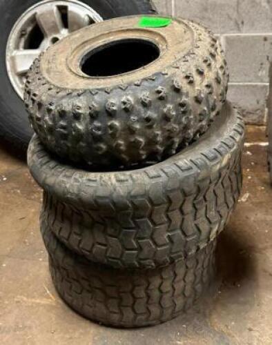 (3) LAWN MOWER TIRES