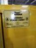 DESCRIPTION: (1) FLAMMABLES SAFETY CABINETBRAND/MODEL: CONDOR #491M68INFORMATION: YELLOWSIZE: 30 GAL CAPACITY,&nbsp;43 in x 12 in x 65 inRETAIL$: $435.79 EAQTY: 1 - 3