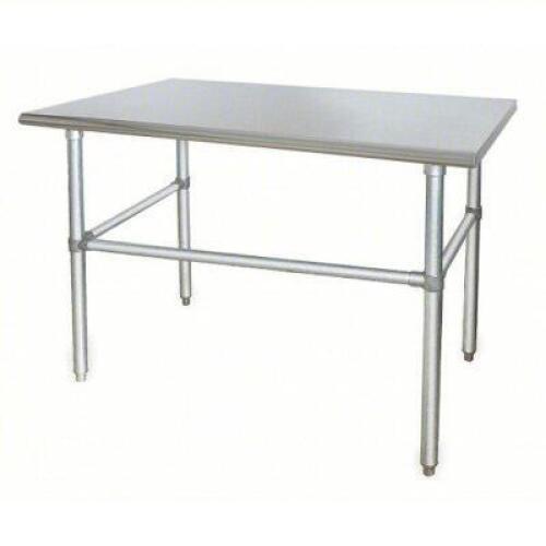 DESCRIPTION: (1) WORK TABLEBRAND/MODEL: PRODUCT NUMBER #4UEK3INFORMATION: STAINLESS STEEL, FIXED HEIGHT, 600 LB CAPACITYSIZE: 60" X 30" X 34 1/2"RETAIL$: $381.89 EAQTY: 1