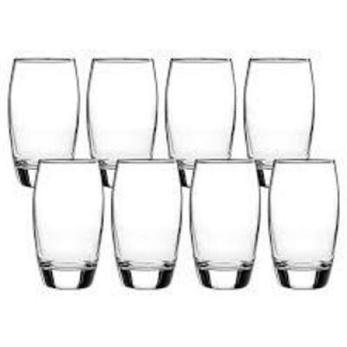 DESCRIPTION: (1) SET OF (8) DRINKING GLASS SET BRAND/MODEL: ELLENDALE #MS81-250-406-54 SIZE: 16 OZ GLASS QTY: 1