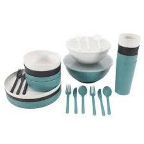 DESCRIPTION: (1) SET OF (28) ECO BUNDLE SET BRAND/MODEL: MAINSTAYS INFORMATION: DINNERWARE RETAIL$: $27.58 EA QTY: 1