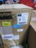 DESCRIPTION: (1) DOUBLE DIAPHRAGM PUMP BRAND/MODEL: DAYTON #3HJW9 INFORMATION: AIR, ALUMINUM, BOLT, NPT, SANTOPRENE SIZE: 1" FLUID CONNECTION SIZE RET - 3