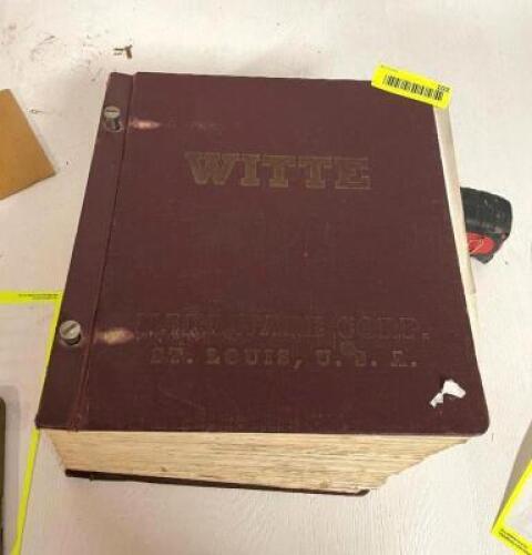 WITTE TOOL CATALOG (GOOD CONDITION), SEE ADDITIONAL PHOTOS