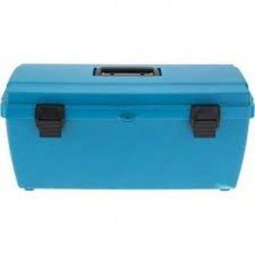 DESCRIPTION: (2) SMALL PARTS UTILITY BOX BRAND/MODEL: VALUE COLLECTION #53591327 INFORMATION: BLUE SIZE: 19X8X8 RETAIL$: $80.00 EA QTY: 2