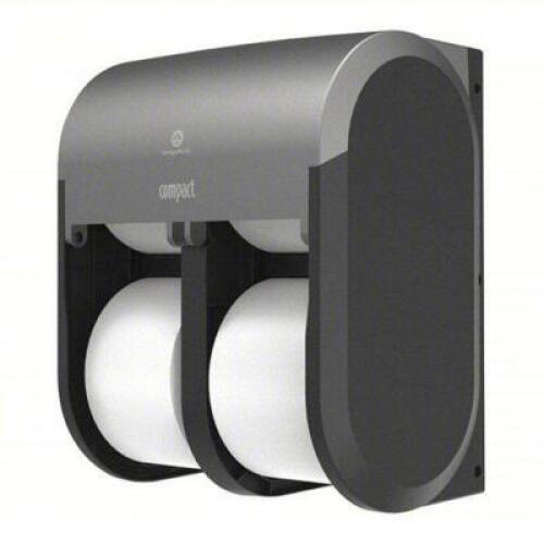 DESCRIPTION: (1) TOILET PAPER DISPENSER BRAND/MODEL: GEORGIA-PACIFIC #4DJU4 INFORMATION: GRAY SIZE: QUAD ROLL RETAIL$: $40.00 EA QTY: 1