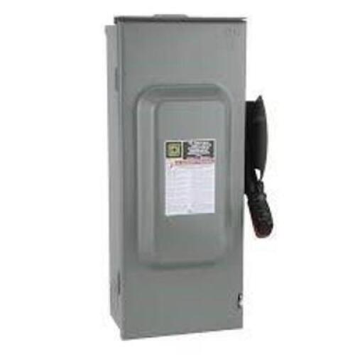 DESCRIPTION: (1) HEAVY DUTY SAFETY SWITCH BRAND/MODEL: SCHNEIDER ELECTRIC #H223NRB SIZE: 240 VAC/V 50/60hz TYPE 3R RETAIL$: $543.00 EA QTY: 1