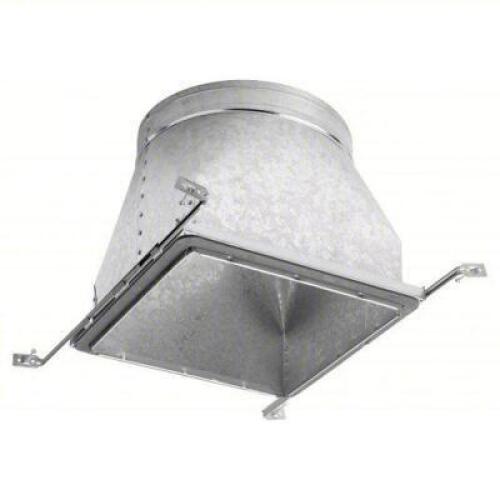 DESCRIPTION: (1) VENT BOOT HANGER BRAND/MODEL: SPEED BOOT #4NXG1 SIZE: Square to Round Adapter Boot, 12 in Dia. 12 in H x 12 in W Collar Size, Steel R