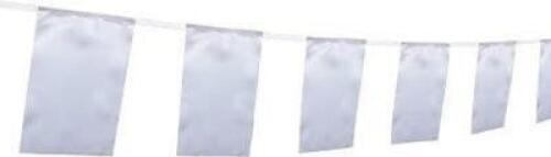 DESCRIPTION: (1) CASE OF APPROX (20) WHITE FLAGS ON STRINGSIZE: IMAGES ARE FOR ILLUSTRATION PURPOSES ONLY AND MAY NOT BE AN EXACT REPRESENTATION OF THE PRODUCTQTY: 1