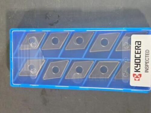 DESCRIPTION: (20) CARBIDE TURNING INSERTS BRAND/MODEL: KYOCERA DNGG 432 DP RETAIL$: $610.30 QTY: 20