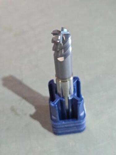 DESCRIPTION: (3) SOLID CARBIDE CORNER RADIUS END MILLS BRAND/MODEL: FRASIA X7200384 SIZE: 8mm DIA 9mm LOC 1mm RAD RETAIL$: $412.56 QTY: 3