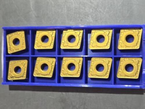 DESCRIPTION: (10) CARBIDE TURNING INSERTS BRAND/MODEL: SUMITOMO CNMG433EME AC830P RETAIL$: $130.50 QTY: 10