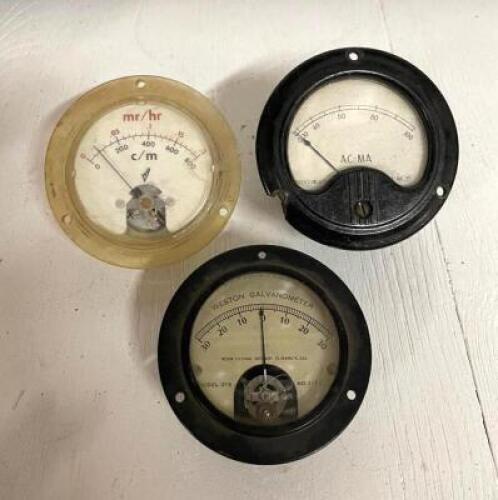 (3 PACK) VINTAGE GAUGES AS SHOWN