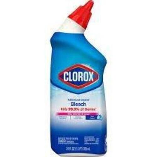 DESCRIPTION: (4) TOILET BOWL CLEANER WITH BLEACH BRAND/MODEL: CLOROX SIZE: 1.5 PT RETAIL$: $3.79 EA QTY: 4