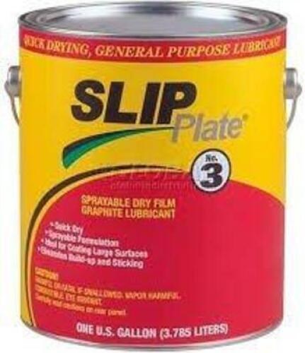 DESCRIPTION: (2) SPRAYABLE DRY FILM GRAPHITE LUBRICANT BRAND/MODEL: SLIP PLATE NO 3 SIZE: 1 GALLON RETAIL$: $60.00 EA QTY: 2