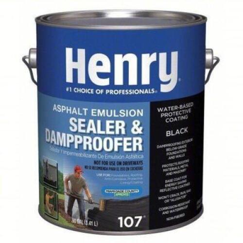 DESCRIPTION: (2) SEALER AND DAMP PROOFER BRAND/MODEL: HENRY #40P307 INFORMATION: BLACK SIZE: 1 GALLON RETAIL$: $26.03 EA QTY: 2
