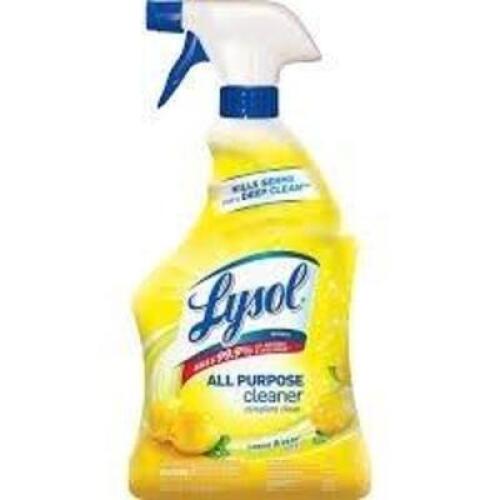 DESCRIPTION: (6) ALL PURPOSE CLEANER BRAND/MODEL: LYSOL INFORMATION: LEMON BREEZE SIZE: 32 FL OZ RETAIL$: $6.00 EA QTY: 6