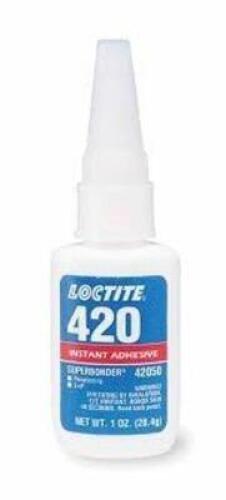 DESCRIPTION: (3) INSTANT ADHESIVE BRAND/MODEL: LOCTITE 420 SIZE: 1 OZ RETAIL$: $40.00 EA QTY: 3