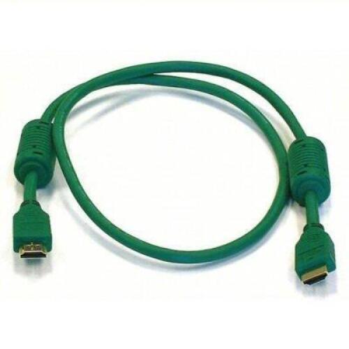 DESCRIPTION: (10) HDMI BRAND/MODEL: MONOPRICE #&nbsp;5YMH4 INFORMATION: GREEN SIZE: 3FT RETAIL$: $7.66 EA QTY: 10