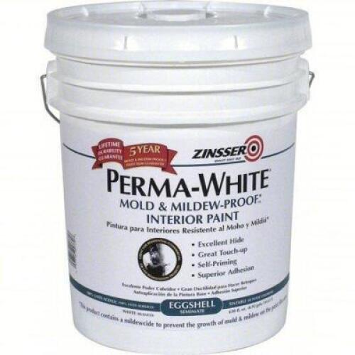 DESCRIPTION: (1) INTERIOR PAINT BRAND/MODEL: ZINSSER #54GD78 INFORMATION: WHITE SIZE: 5 GALLON RETAIL$: $241.88 EA QTY: 1