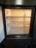 DESCRIPTION TRUE TWO DOOR / SPLIT DOOR REACH IN COOLER. BRAND / MODEL: TRUE T-49-1 ADDITIONAL INFORMATION SN# 4384833, 115 VOLT, 1 PHASE. VERIFIED WOR - 3