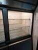 DESCRIPTION TRUE TWO DOOR / SPLIT DOOR REACH IN COOLER. BRAND / MODEL: TRUE T-49-1 ADDITIONAL INFORMATION SN# 4384833, 115 VOLT, 1 PHASE. VERIFIED WOR - 6