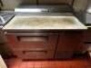DESCRIPTION TURBO AIR 44" REFRIGERATED SANDWICH PREP BRAND / MODEL: TURBO AIR TPR-44SD-D2 ADDITIONAL INFORMATION 115 VOLT, 1 PHASE. VERIFIED IN WORKIN