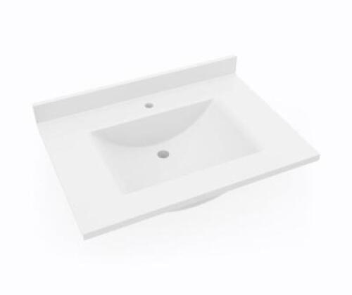 CONTOUR SWANSTONE WHITE VANITY TOP