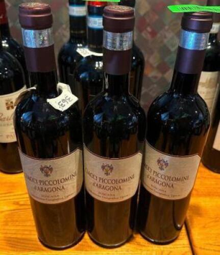 DESCRIPTION (3) BOTTLES OF CIACCA PICCOLOMINI A ARAGONIA THIS LOT IS: SOLD BY THE PIECE LOCATION ROOM 1 QTY 3