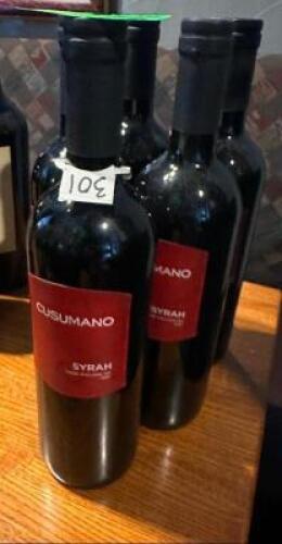 DESCRIPTION (5) BOTTLES OF CUSUMANO SYRAH THIS LOT IS: SOLD BY THE PIECE LOCATION ROOM 1 QTY 5
