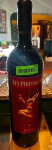 DESCRIPTION (1) BOTTLES OF ZIN PHOMANIA WINE 3 LITER BOTTLES LOCATION ROOM 1 QTY 1